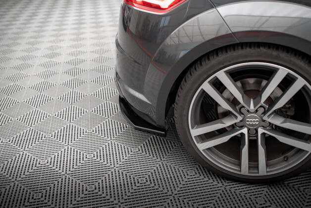 Heck Ansatz Flaps Diffusor V.2 passend für Audi TT S-Line 8S schwarz Hochglanz