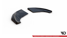 Heck Ansatz Flaps Diffusor V.2 passend für Audi TT S-Line 8S schwarz Hochglanz