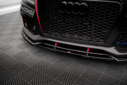 Cup Spoilerlippe Front Ansatz passend für Audi A7 RS7 Look C7 schwarz Hochglanz