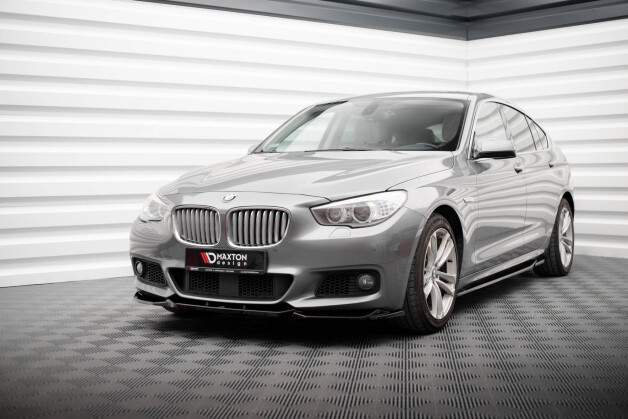 Cup Spoilerlippe Front Ansatz passend für BMW 5er GT M-Paket F07 schwarz Hochglanz