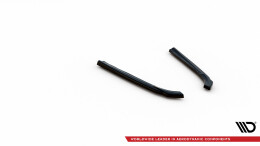 Heck Ansatz Flaps Diffusor passend für BMW 5er GT M-Paket F07 schwarz Hochglanz