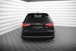 Heck Ansatz Flaps Diffusor passend für Audi A3...