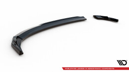Heck Ansatz Flaps Diffusor passend für Audi A3 Sportback 8V Facelift schwarz Hochglanz