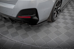 Heck Ansatz Flaps Diffusor V.1 passend für BMW M440i Gran Coupe G26 schwarz Hochglanz