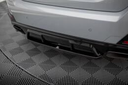 Mittlerer Cup Diffusor Heck Ansatz passend für BMW M440i Gran Coupe G26 schwarz Hochglanz
