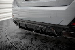 Mittlerer Cup Diffusor Heck Ansatz passend für BMW M440i Gran Coupe G26 schwarz Hochglanz