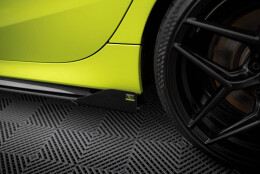 Seitenschweller Flaps für BMW 1er M-Paket / M135i / 128ti F40 schwarz Hochglanz