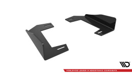 Hintere Seiten Flaps V.1 passend für BMW 1er M-Paket / M135i / 128ti F40 schwarz Hochglanz