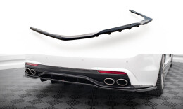 Mittlerer Cup Diffusor Heck Ansatz DTM Look passend für Kia Stinger Mk1 schwarz Hochglanz