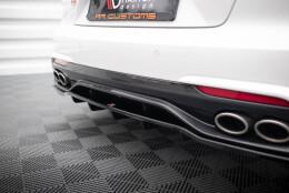 Mittlerer Cup Diffusor Heck Ansatz DTM Look passend für Kia Stinger Mk1 schwarz Hochglanz