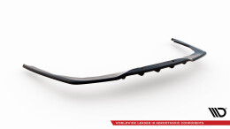 Mittlerer Cup Diffusor Heck Ansatz DTM Look passend für Kia Stinger Mk1 schwarz Hochglanz
