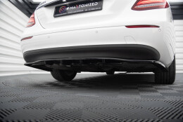 Mittlerer Cup Diffusor Heck Ansatz DTM Look passend für Mercedes-Benz E W213 schwarz Hochglanz