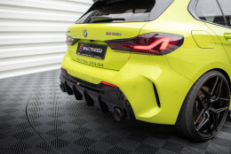 Heck Ansatz Diffusor V.3 passend für BMW 1er F40 M-Paket/ M135i (Einzelauspuff li. re.) schwarz Hochglanz