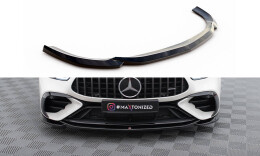 Cup Spoilerlippe Front Ansatz V.1 für Mercedes-AMG GT 43 4 Door Coupe V8 Styling Package schwarz Hochglanz