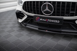 Cup Spoilerlippe Front Ansatz V.1 für Mercedes-AMG GT 43 4 Türer Coupe V8 Styling Paket schwarz Hochglanz