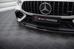 Cup Spoilerlippe Front Ansatz V.1 passend für Mercedes-AMG GT 43 4 Türer Coupe V8 Styling Paket schwarz Hochglanz