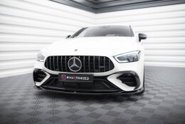 Street+ Spoilerlippe Front Ansatz V.1 passend für Mercedes-AMG GT 43 4 Door Coupe V8 Styling Package X290 schwarz Hochglanz