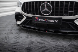 Cup Spoilerlippe Front Ansatz V.2 für Mercedes-AMG GT 43 4 Türer Coupe V8 Styling Paket schwarz Hochglanz