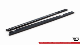 Seitenschweller Ansatz Cup Leisten für Mercedes-AMG GT 43 4 Door Coupe V8 Styling Package schwarz Hochglanz