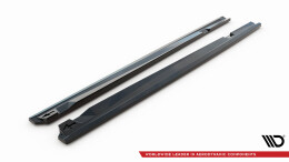 Street+ Seitenschweller Leisten passend für Mercedes-AMG GT 43 4 Door Coupe V8 Styling Package X290 schwarz Hochglanz