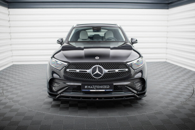Cup Spoilerlippe Front Ansatz passend für Mercedes-Benz GLC SUV / Coupe AMG-Line X254 / C254 schwarz Hochglanz