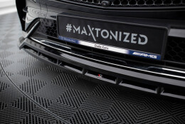 Cup Spoilerlippe Front Ansatz passend für Mercedes-Benz GLC SUV / Coupe AMG-Line X254 / C254 schwarz Hochglanz