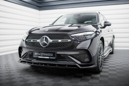 Street+ Spoilerlippe Front Ansatz passend für Mercedes GLC SUV / Coupe AMG-Line X254 / C254 schwarz Hochglanz