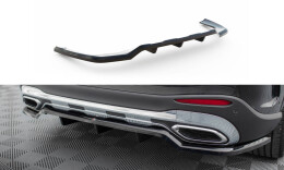 Mittlerer Cup Diffusor Heck Ansatz DTM Look für Mercedes-Benz GLC AMG-Line X254 schwarz Hochglanz