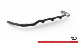 Mittlerer Cup Diffusor Heck Ansatz DTM Look passend für Mercedes-Benz GLC AMG-Line X254 schwarz Hochglanz