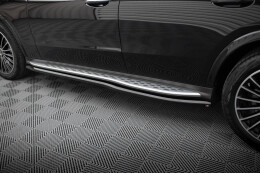 Seitenschweller Ansatz Cup Leisten für Mercedes-Benz GLC AMG-Line X254 schwarz Hochglanz
