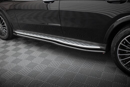 Seitenschweller Ansatz Cup Leisten passend für Mercedes-Benz GLC AMG-Line X254 schwarz Hochglanz
