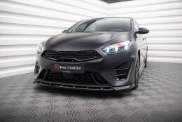Cup Spoilerlippe Front Ansatz V.2 passend für Kia Proceed GT Mk3 Facelift / Ceed GT / GT - Line Mk1 Facelift schwarz Hochglanz