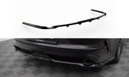 Mittlerer Cup Diffusor Heck Ansatz DTM Look passend für Kia Proceed GT Mk1 Facelift schwarz Hochglanz