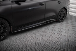 Seitenschweller Ansatz Cup Leisten passend für Kia Proceed GT / GT-Line Mk1 Facelift / Ceed GT Mk3 Facelift schwarz Hochglanz