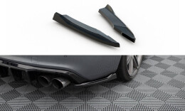 Heck Ansatz Flaps Diffusor passend für Audi S5 / A5 S-Line Coupe 8T Facelift schwarz Hochglanz