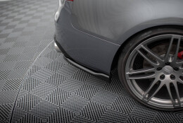 Heck Ansatz Flaps Diffusor passend für Audi S5 / A5 S-Line Coupe 8T Facelift schwarz Hochglanz