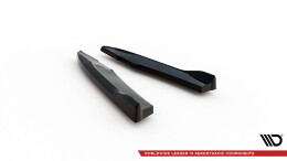 Heck Ansatz Flaps Diffusor passend für Audi S5 / A5 S-Line Coupe 8T Facelift schwarz Hochglanz