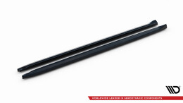 Seitenschweller Ansatz Cup Leisten V.2 passend für Audi S5 / A5 S-Line Coupe 8T schwarz Hochglanz