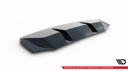 Mittlerer Cup Diffusor Heck Ansatz passend für Audi TT S 8S Facelift schwarz Hochglanz