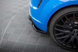 Heck Ansatz Flaps Diffusor passend für Audi TT S 8S Facelift schwarz Hochglanz