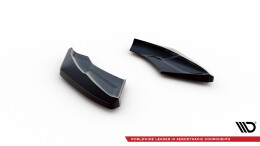Heck Ansatz Flaps Diffusor passend für Audi TT S 8S Facelift schwarz Hochglanz