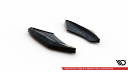 Heck Ansatz Flaps Diffusor passend für Audi TT S 8S Facelift schwarz Hochglanz