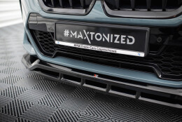 Cup Spoilerlippe Front Ansatz passend für BMW X1 M-Paket U11 schwarz Hochglanz