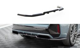 Mittlerer Cup Diffusor Heck Ansatz DTM Look passend für BMW X1 M-Paket U11 schwarz Hochglanz
