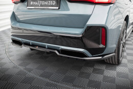 Mittlerer Cup Diffusor Heck Ansatz DTM Look passend für BMW X1 M-Paket U11 schwarz Hochglanz