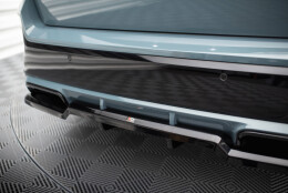 Mittlerer Cup Diffusor Heck Ansatz DTM Look passend für BMW X1 M-Paket U11 schwarz Hochglanz