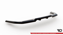 Mittlerer Cup Diffusor Heck Ansatz DTM Look passend für BMW X1 M-Paket U11 schwarz Hochglanz