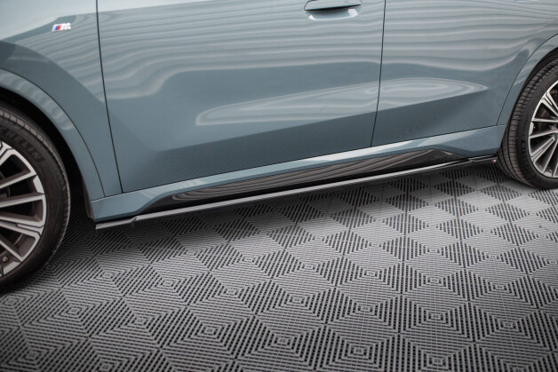 Street+ Seitenschweller Leisten passend für BMW X1 M-Paket U11 schwarz Hochglanz