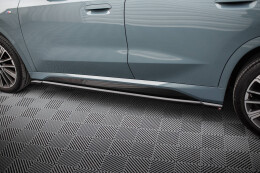 Seitenschweller Ansatz Cup Leisten für BMW X1 M-Paket U11 schwarz Hochglanz