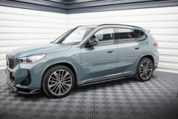 Seitenschweller Ansatz Cup Leisten passend für BMW X1 M-Paket U11 schwarz Hochglanz